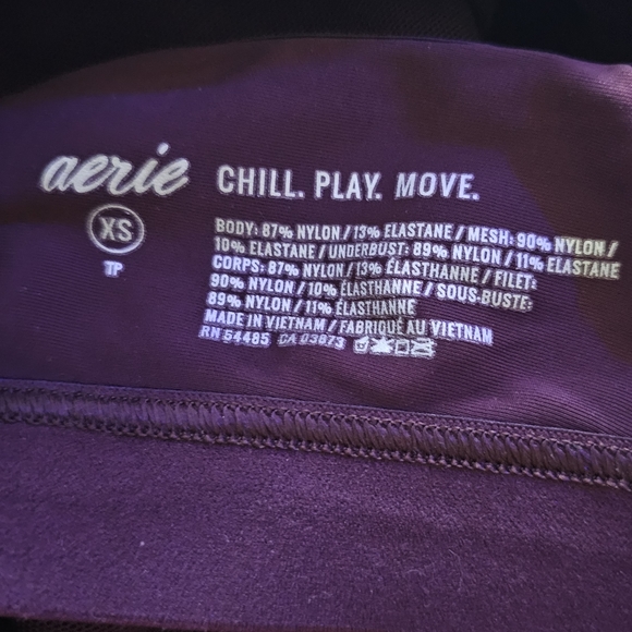 Aerie Women's XS Burgandy Comfy Sports Bra | In good condition, used - Picture 3 of 3